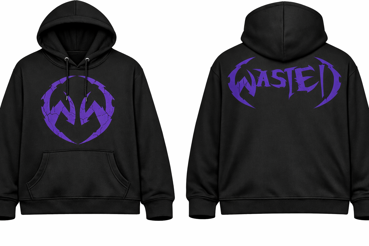 BASIC OVERSIZED OVER THE HEAD HOODIE PURPLE