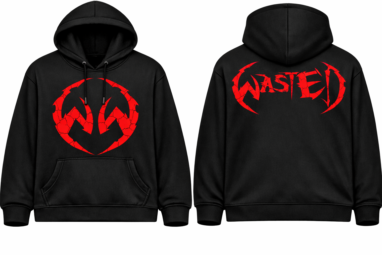 BASIC OVERSIZED OVER THE HEAD HOODIE RED