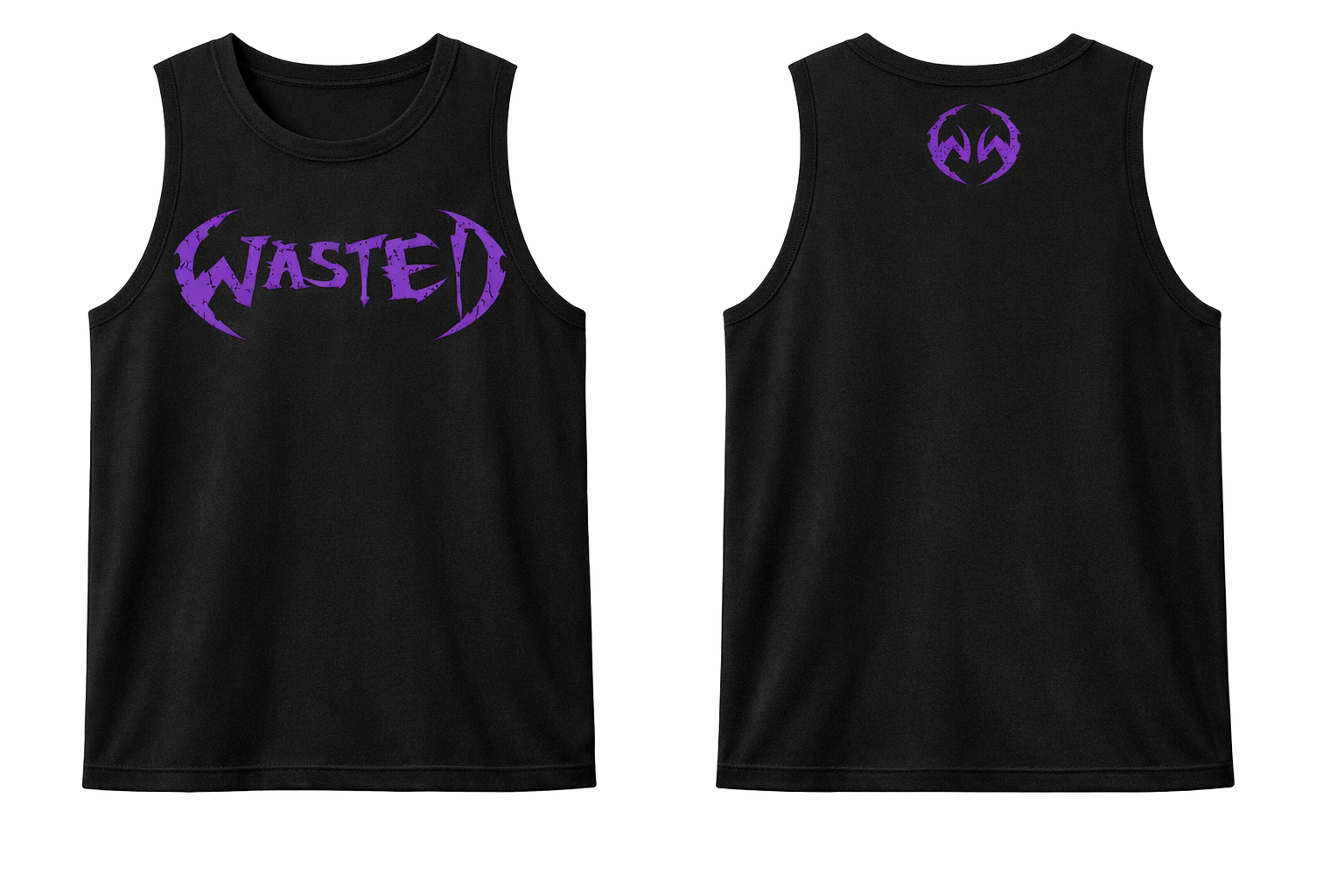BASIC REGULAR FIT DROP ARMHOLE TANK PURPLE